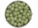 Sklenená korálka perleťová  8mm 10 ks - pastelová zelená