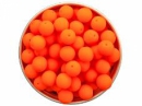 Sklenená korálka matná 8mm - neónová oranžová
