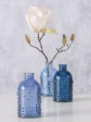 Sklenená váza 12 cm - modrá