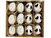 Slepačie vajíčka maľovné - sada 12 kusov