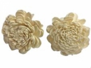 Aranžérsky kvet Ming 8 cm - biely