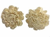 Aranžérsky kvet Ming 6 cm - biely