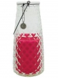 Sviečka v skle Home Society 22 cm - magenta