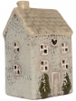 Keramický svietnik domček  so stromčekmi 15 cm
