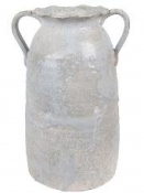 Terrakotta váza s glazúrou 28 cm  
