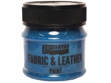 Farba na textil a kožu 50 ml - gliter modrá