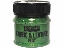 Farba na textil a kožu 50 ml - gliter zelená