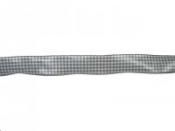 Dekoračná stužka 25mm s drôtikom - šedá