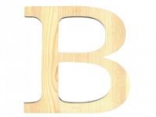 Drevené písmeno 19cm - B