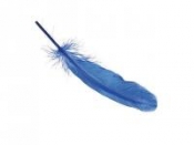 Husacie pierka 20cm 8ks - modré