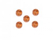 Sklenená korálka praskačka - 8mm - oranžová