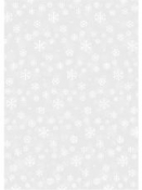 Vianočný transparentný papier pauzák A4 - biele vločky