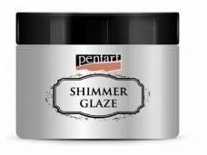 Trblietavá lazúra Shimmer glaze Pentart 150 ml - strieborná
