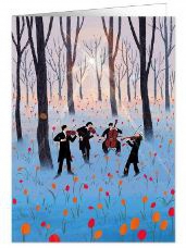 Umelecká pohľadnica 11x16 cm Koncert pre kvetiny