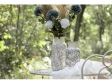 Keramická váza Clayre & Eef – béžovo-sivá s ornamentom, Ø14×26 cm