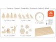 Drevená vianočná dekorácia aj na adventný kalendár Let it snow 30 cm