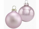 Vianočná sklenená guľa 2,5 cm - pastelová fialová lesklá
