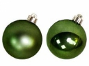 Vianočná sklenená guľa 2,5 cm - matná zelená