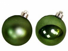 Vianočná sklenená guľa 2,5 cm - lesklá zelená