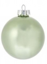 Vianočná sklenená guľa 4 cm - pastelová zelená matná  