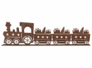 Kovový vláčik  dekorácia s hrdzavým efektom 34×5×10 cm