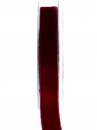 Obojstranná semišová stuha 15mm - vínová červená