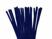 Žinilkový drôt 6 mm - tmavý modrý - 10 ks