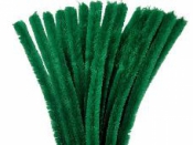 Žinilkový drôt 6 mm - tmavý zelený - 10 ks