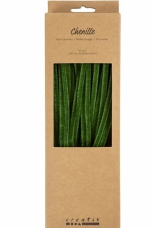Žinilkový drôtik 30 cm sada 50 kusov - zelený