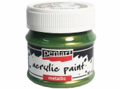 Metalická akrylová farba 50 ml - zelenozlatý dotyk