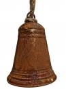 Kovový zvonček 17 cm – rustikálny korténový efekt 
