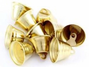 Kovový zvonček 2cm - zlatý
