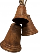 Kovový zvonček 13 cm – rustikálny korténový efekt