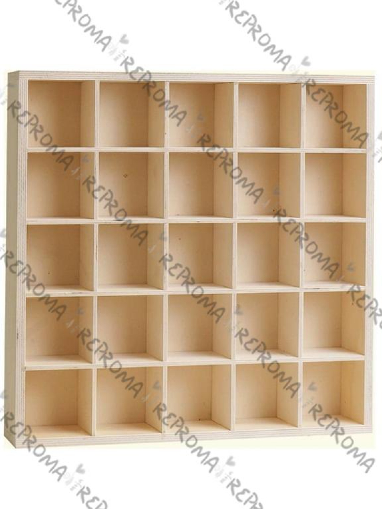 Artemio Drevený adventný kalendár polička 25 priehradok