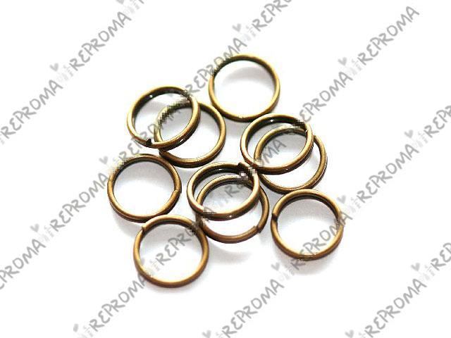 Bižu krúžky 5mm 20ks - antické zlaté