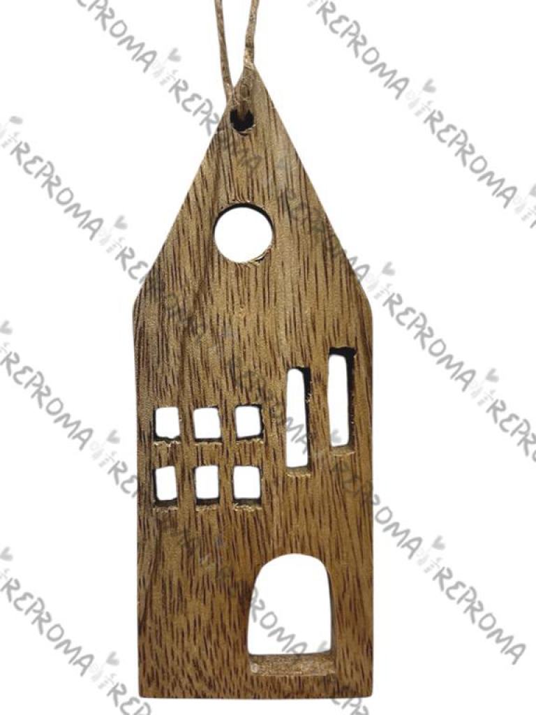 Drevený domček 4 x 11 cm - mangové drevo