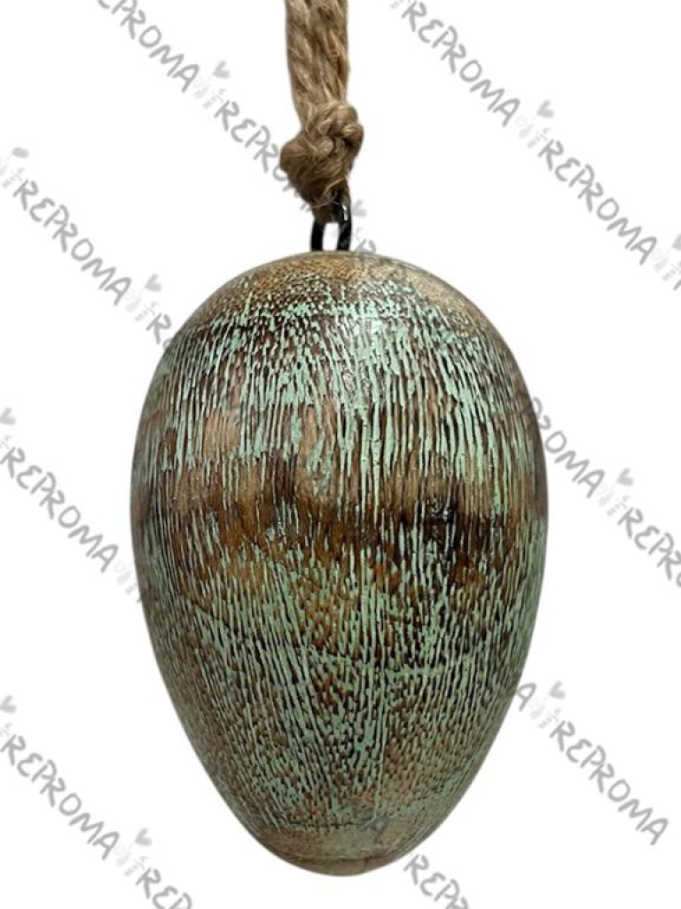 Drevené závesné vajíčko 8 cm - mangové drevo