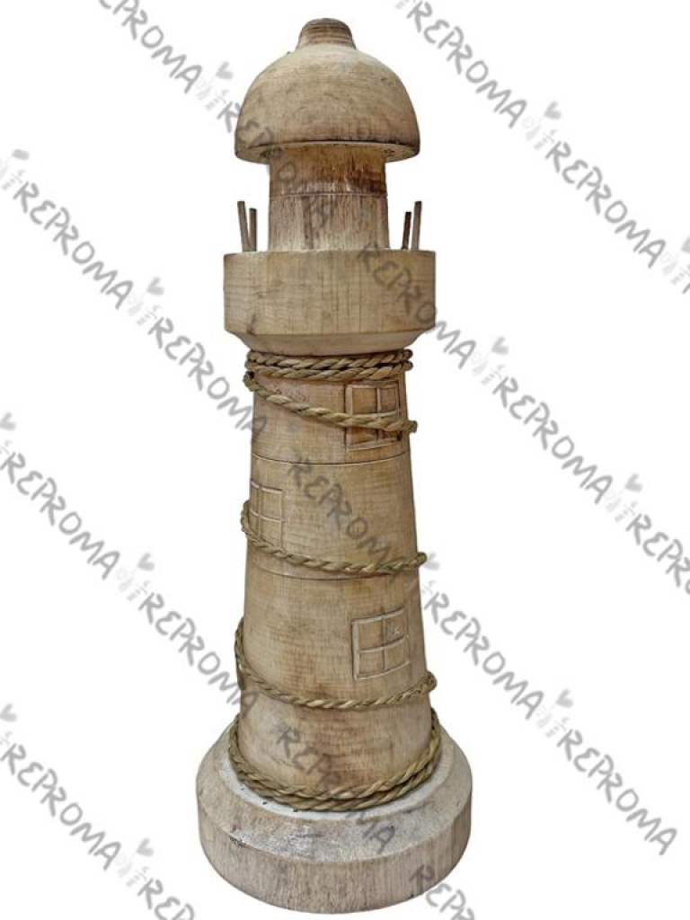 Drevený maják 30 cm