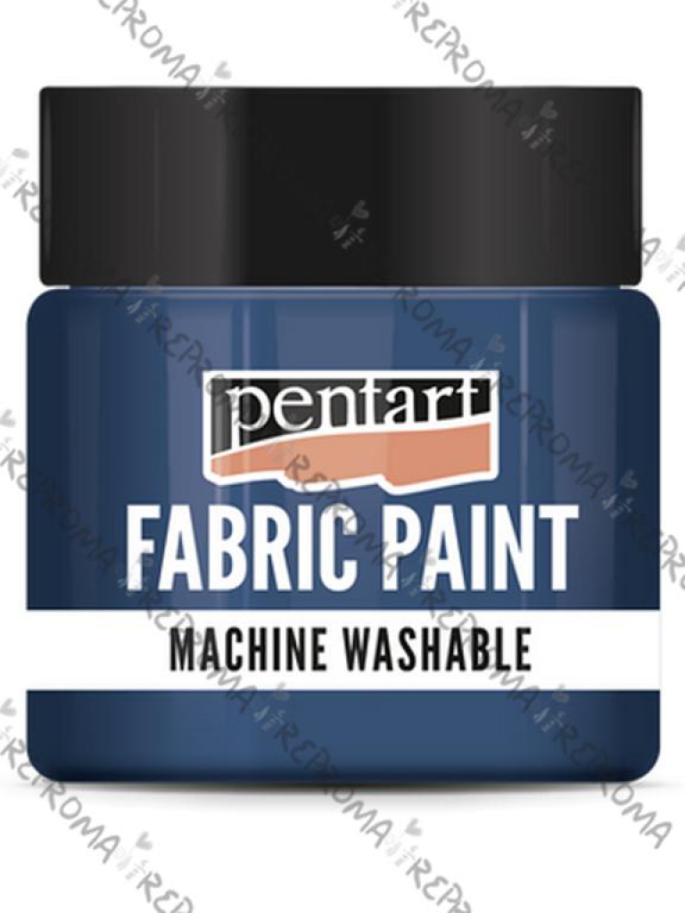 Farba na textil - tmavá modrá - 50 ml