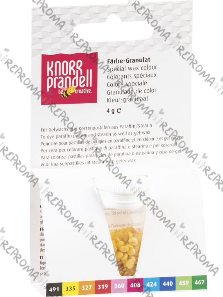 Farbivo do vosku parafínu, stearínu, gélu - 4g - žlté