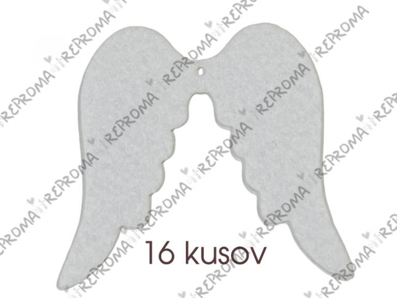 Filcové výrezy - anjelské krídla 3 cm