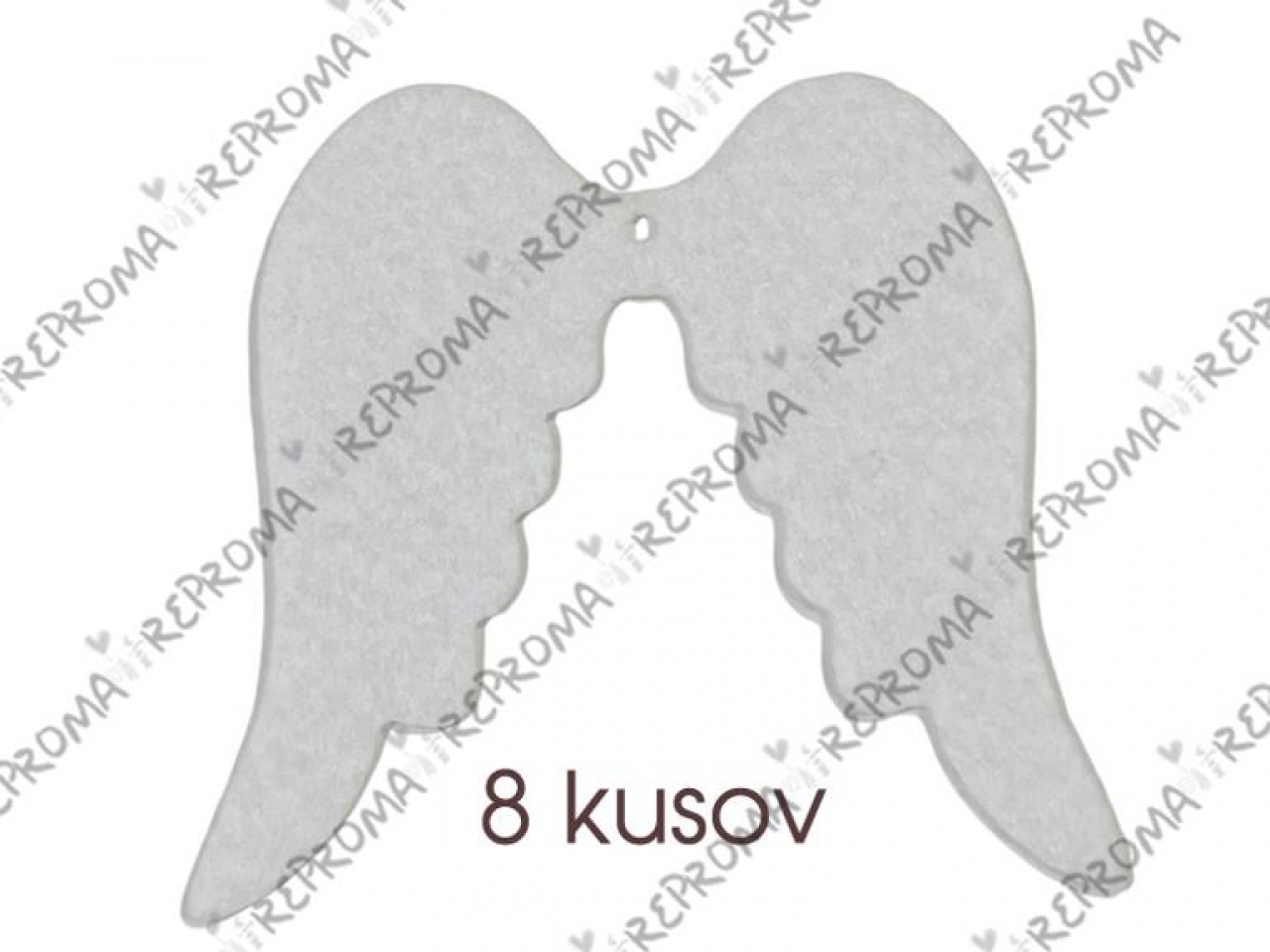 Filcové výrezy - anjelské krídla 6,5 cm