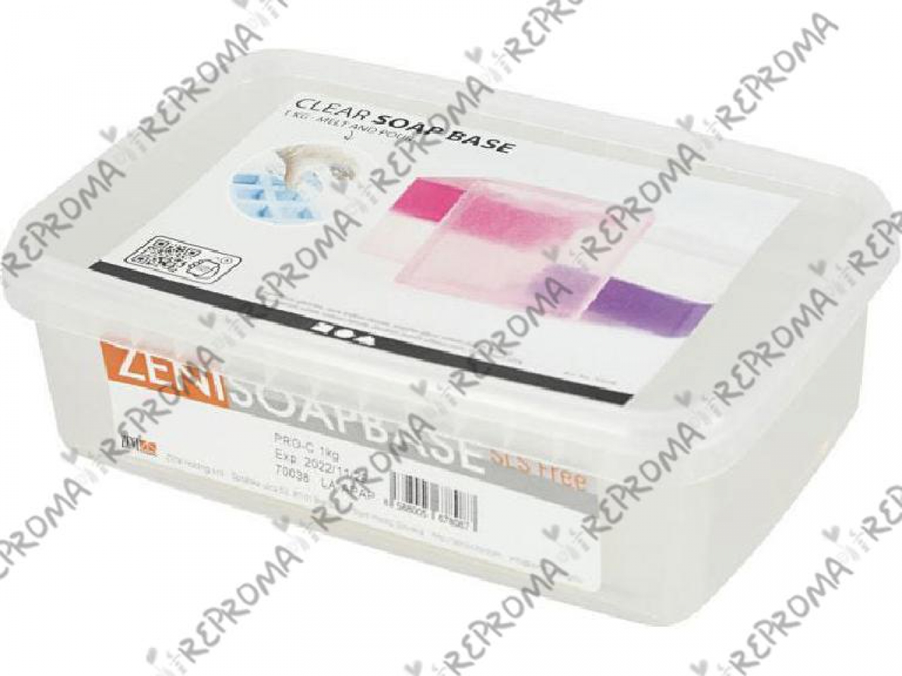 Glycerínová mydlová hmota 1 kg - priehľadná