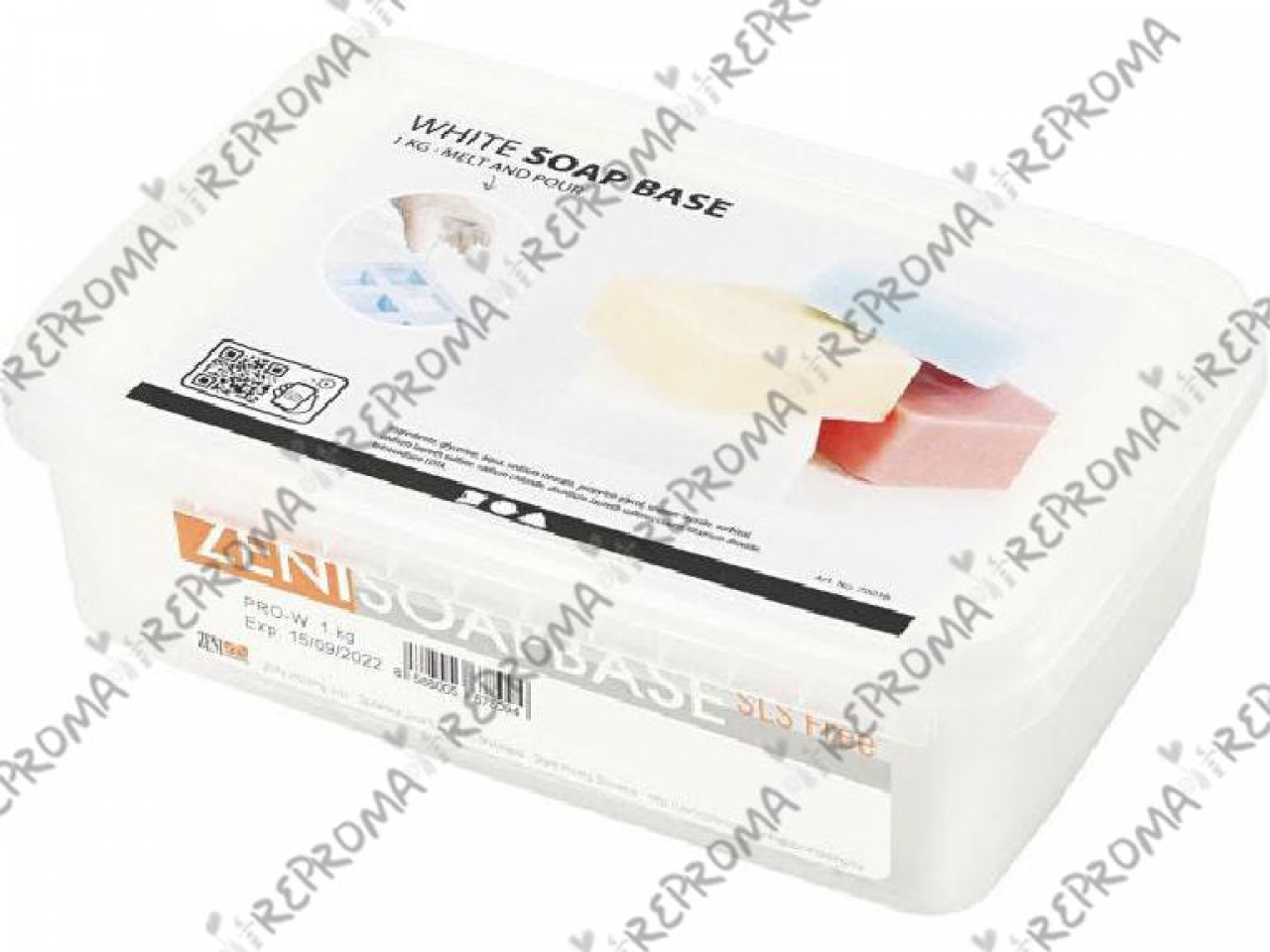 Glycerínová mydlová hmota 1 kg - biela