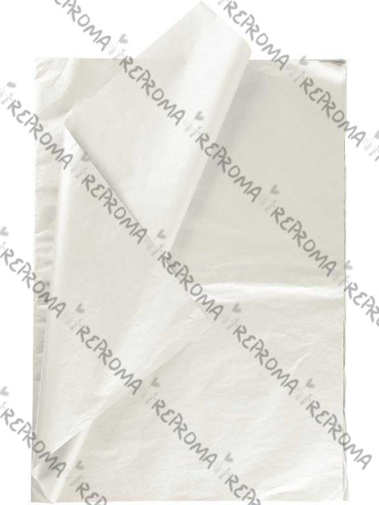 Hodvábny papier 50x70 cm - 6 ks - perleťový biely