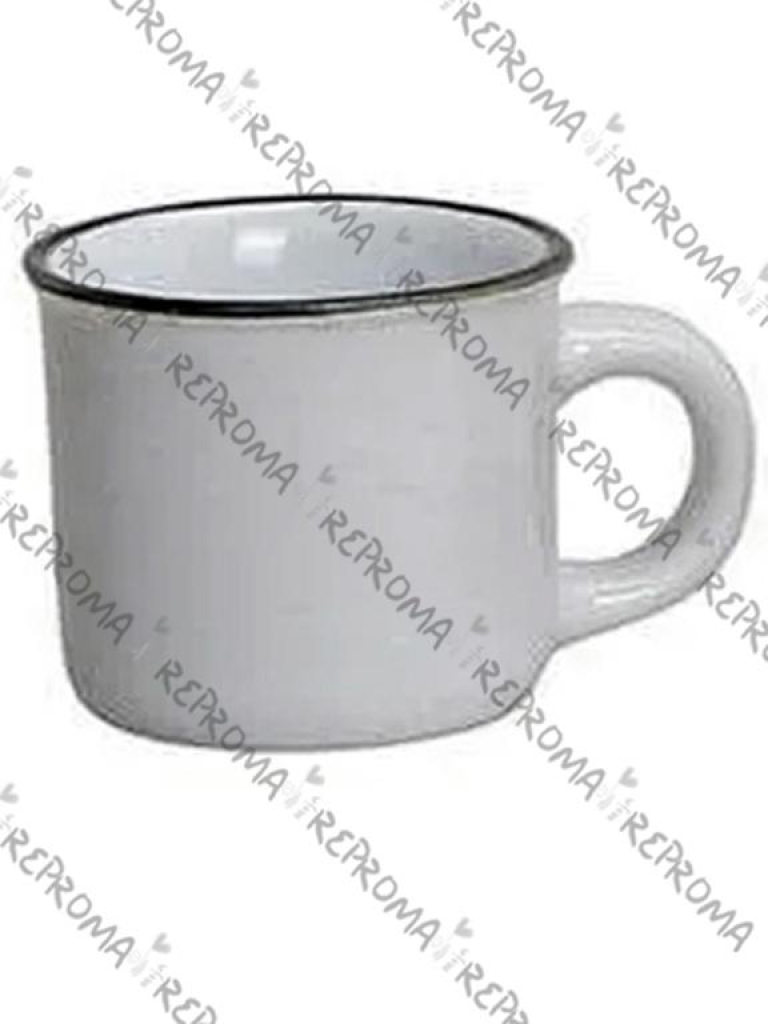 Keramický retro hrnček espresso 6 cm - biely