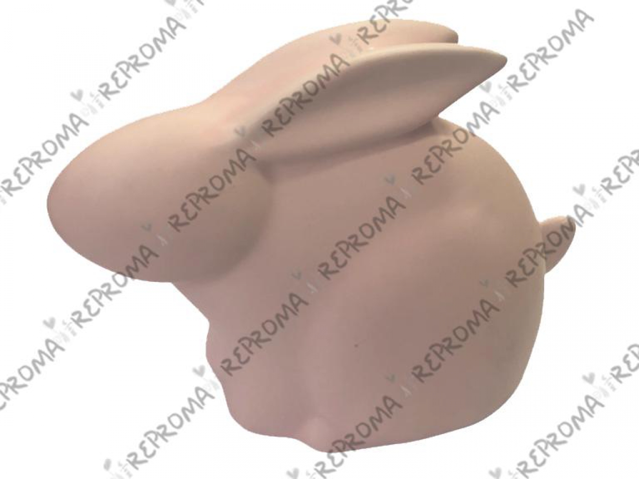Jarná dekorácia keramický zajac 13 cm - ružový