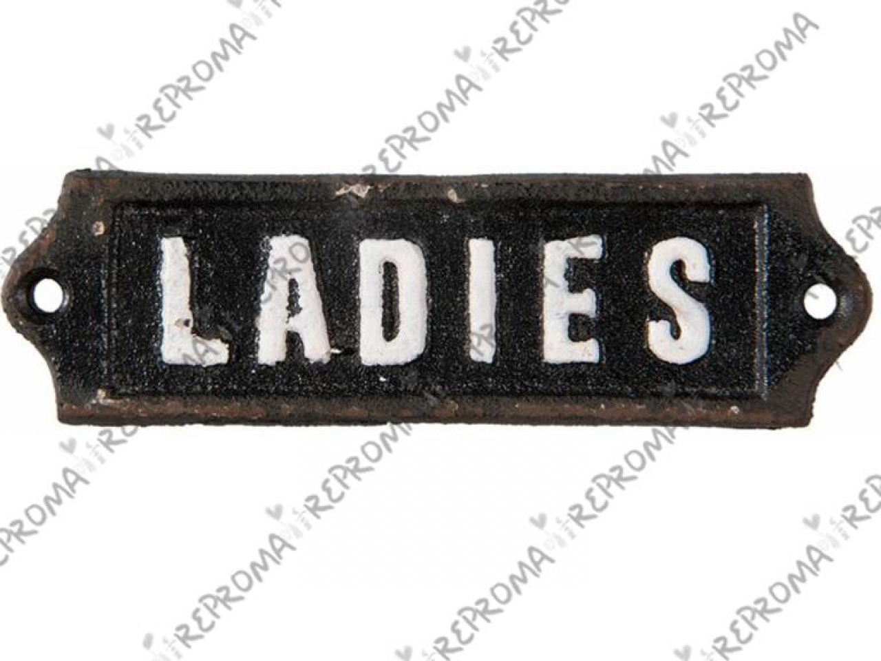 Kovová tabuľka 12 x 3 cm - Ladies