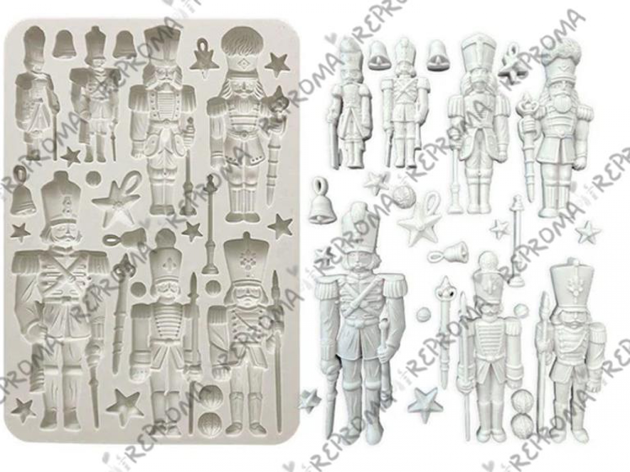 Silikónová odlievacia forma 14 x 21 cm - Luskáčik