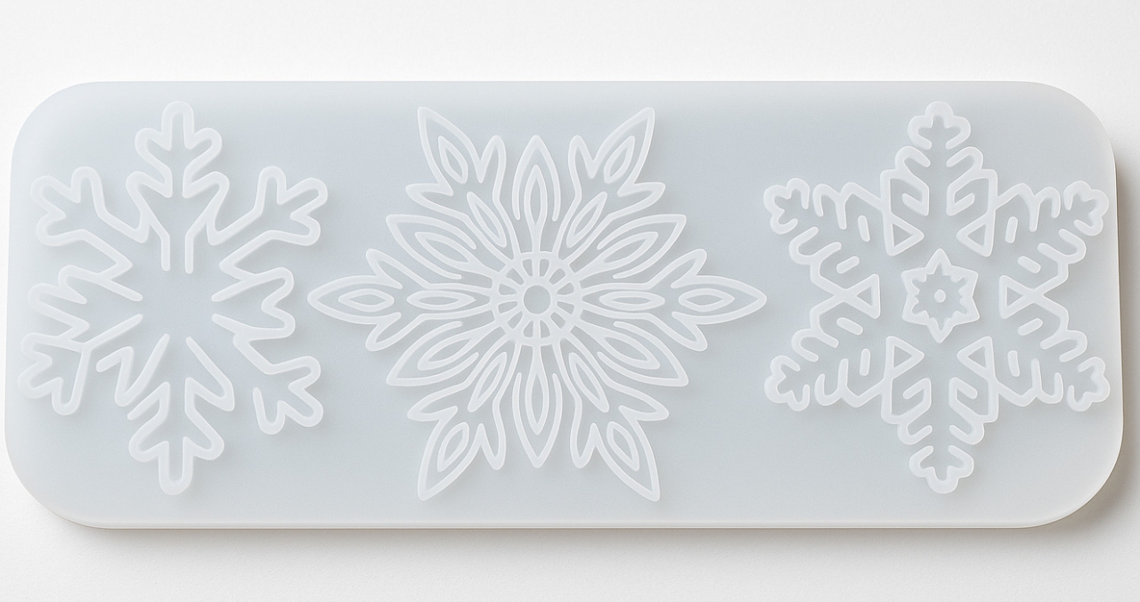 Artemio Silikónová odlievacia forma – vianočné vločky 7–9 cm